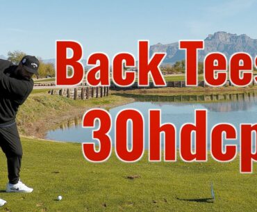 Should A 30 Handicap Golfer Play from the Back Tees? 2v2 Golf Match Play Apache Creek