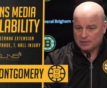 Jim Montgomery on David Pastrnak Extension, Tyler Bertuzzi Trade & Taylor Hall INJURY