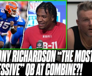 Anthony Richardson "The Most Impressive QB" Interview At 2023 Combine?! | Pat McAfee Reacts