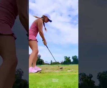 Amazing Golf Swing you need to see | Golf Girl awesome swing | #golf   #shorts  Lauren  Pacheco