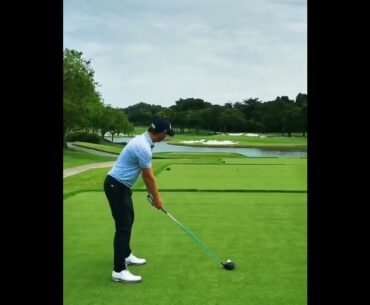 How to swing to play 61(-10)? Chris Wood golf swing motivation. Tee shot. Driver. #golfshorts