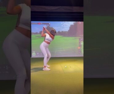 How often do you play golf on a simulator? | GOLFSHORT  #shorts