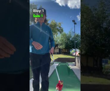 Tiny Golfer on a Stick Plays Real Golf! (Par 4)