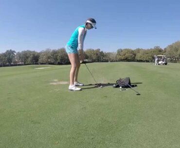 Sandra Gal Golf Swing 02/2015