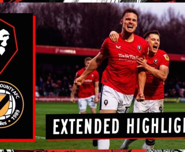 EXTENDED HIGHLIGHTS | Salford City 3-1 Newport County