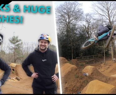 HUGE CRASHES, & SESSION WITH  Matt Jones  AT S4P BIKEPARK!