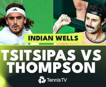 ENTERTAINING Stefanos Tsitsipas vs Jordan Thompson Highlights | Indian Wells 2023