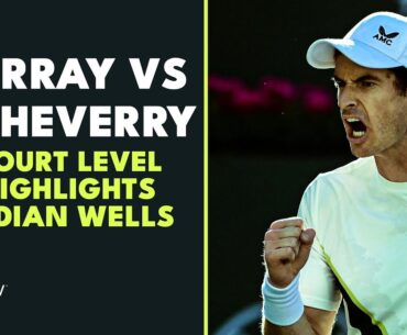 Andy Murray vs Tomas Martin Etcheverry Court Level Highlights | Indian Wells 2023