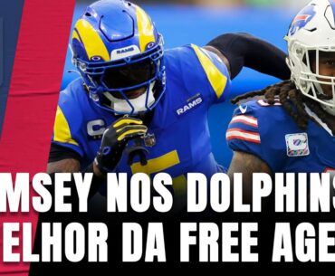 DOLPHINS se reforçam com RAMSEY; BEARS trocam a 1st pick; e os 10 melhores FREE AGENTS da NFL