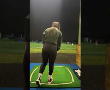 The other night at the range #shorts #golfgirl #golf