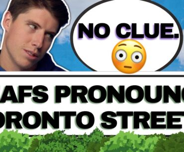 Maple Leafs Pronounce Toronto Streets w/@SteveDangle