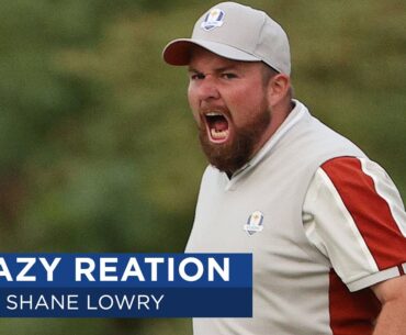 Shane Lowry Goes WILD on the 18th Green at Whistling Straits | 2020 Ryder Cup