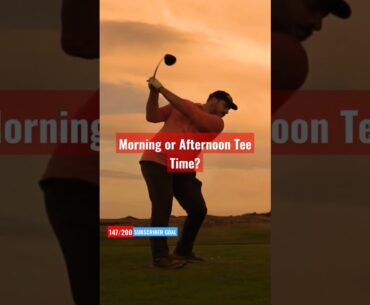 I personally prefer morning tee times, I love a sunrise.  #golf #golfer #golfing