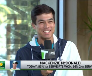 Mackie McDonald: ‘I’m playing my best tennis’ | 2023 Indian Wells First Round Win Interview