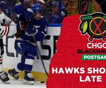 Chicago Blackhawks SHOCKED by Lightning in Final Minute | CHGO Blackhawks Postgame Podcast