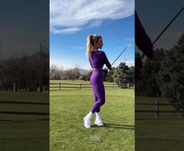 Amazing Golf Swing you need to see | Golf Girl awesome swing | #golf  #shorts | Paige Spiranac