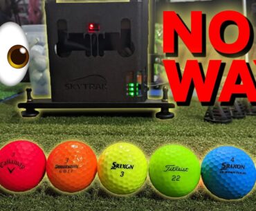 Can the SkyTrak Read Colored Golf Balls? In The Dark?!