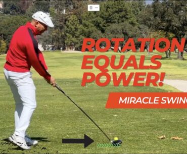 Use ROTATION for 300+ Yards, a Powerful and Effortless Golf Swing!