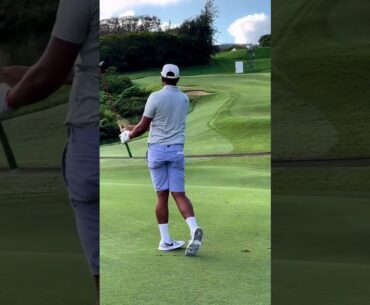 Tony Finau Iron Swing #golf #shorts