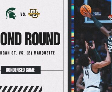 Michigan State vs. Marquette - Second Round NCAA tournament extended highlights