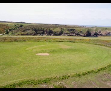 Golf de Belle Ile en Mer - drone aerial video - bleu - Hole#08