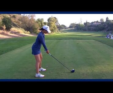 美女パワーヒーター「Danielle Kang」パワーフルスイングモーション＆スローモーション, Power hitter "Danielle Kang" Powerful swing motion