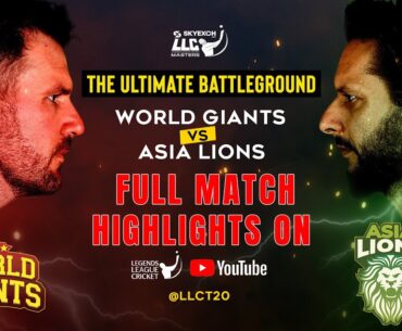 Finals - Asia lions vs World Giants Highlights | legend League cricket 2023 | LLC