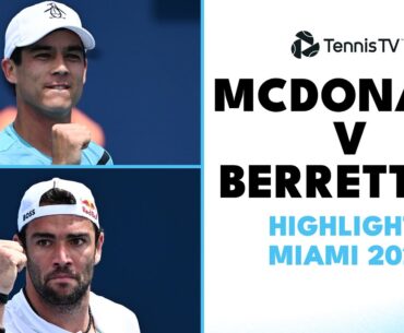 Mackenzie McDonald vs Matteo Berrettini Exciting Battle | Miami 2023