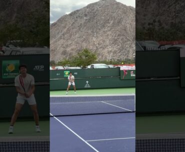 Ben Shelton Warm Up (Indian Wells Tennis 2023)