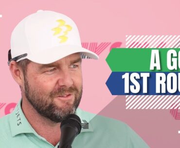 Marc Leishman TALKS about LEADING LIV Golf League Tucson after 1st Round