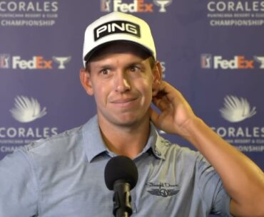 Sam Stevens Friday Flash Interview 2023 Corales Puntacana Championship · Round 2