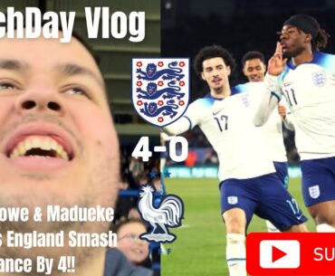 Smith Rowe & Madueke Shine As England SMASH France By 4!!|England U21 4-0 France U21|MatchDay Vlog|