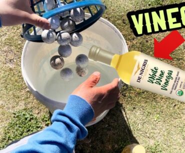 How to Wash Golf Balls with Vinegar