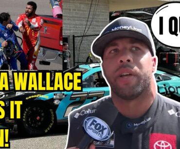 Bubba Wallace Has MELTDOWN During Echopark Automotive Grand Prix NASCAR Race! "I QUIT"