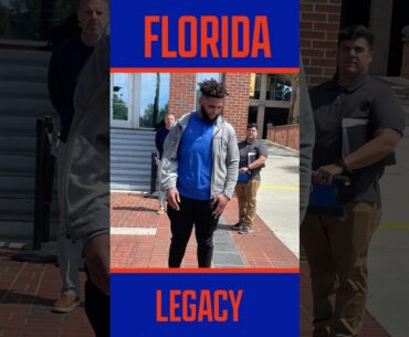 Florida Football's O’Cyrus Torrence receives All-American Brick outside the Swamp I Florida Gators