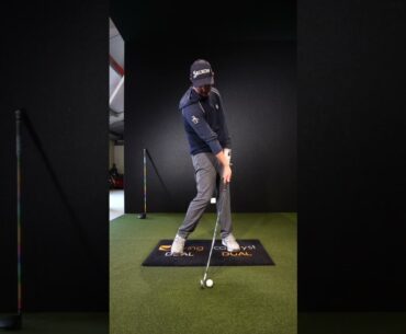 Ball then turf strikes (golf swing basics)