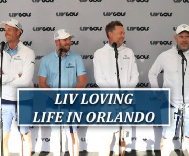 LIV Golf Orlando Presser Team Majesticks---Westwood, Poulter, Stenson