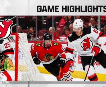 Devils @ Blackhawks 4/1 | NHL Highlights 2023