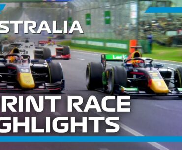 F2 Sprint Race Highlights | 2023 Australian Grand Prix