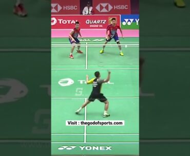 Kevin Sanjaya shows his opponents how its done. Absolutely Savage Attitude #badminton #sports  🔥⚡️