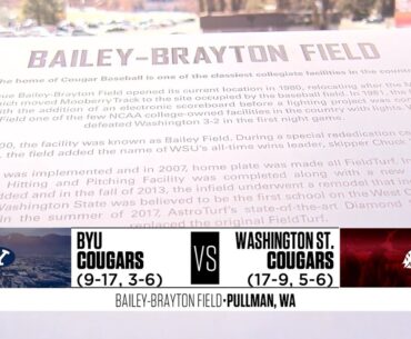 WSU Baseball: BYU at Washington State | Full Game | 4/3/23