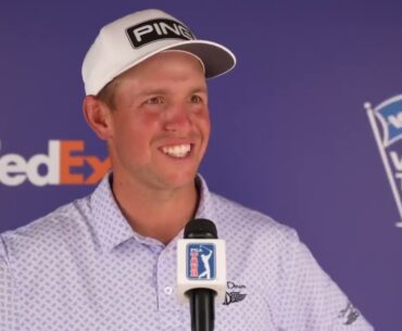 Sam Stevens Sunday Flash Interview 2023 Valero Texas Open