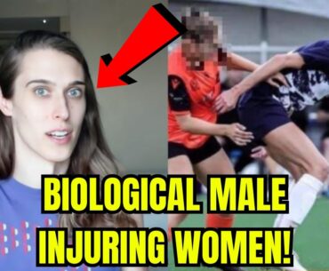 SHOCKING! Young Women Being INJURED By Biological Male Transgender In Women's Soccer League!