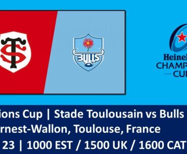 Stade Toulousain vs Bulls | Champions Cup | LIVE Reaction Game Commentary | 02 Apr 2023