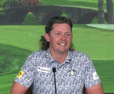 Cameron Smith met with the media on Monday at Augusta National ahead of the Masters.