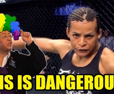 DISTURBING video emerges of TRANS MMA fighter FRACTURING a woman's skull in the octagon! IT'S BAD!