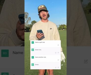 I Hired an AI Caddy To Pick My Golf Clubs!!