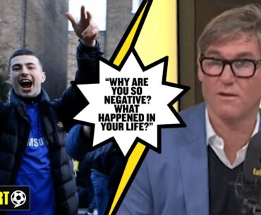 “Why are you so negative!?” 😡 This Chelsea fan tried to take on Simon Jordan 😂