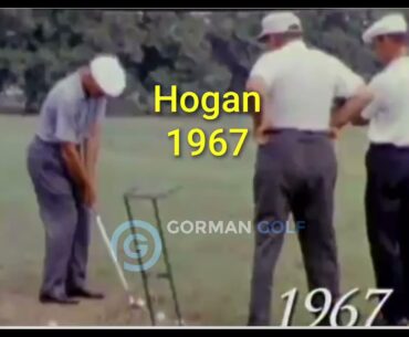 Ben Hogan 1967 wedge perfection drag load and release to target #pure