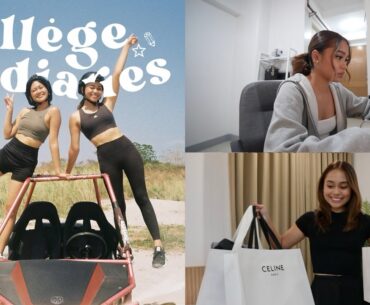 College Diaries: Pampanga Trip, Schoolwork & Shopping Haul 🚙🛍️ | Bella Racelis